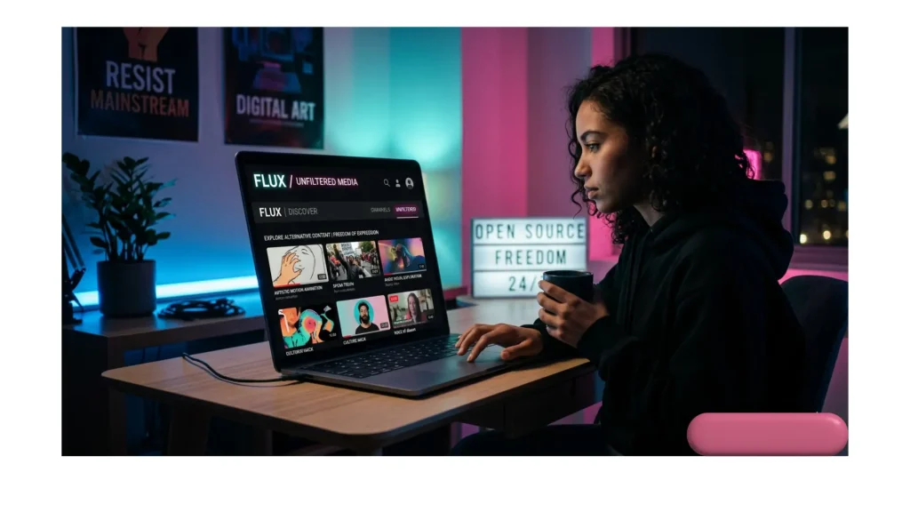 TabooTube platform concept showing alternative digital content and creative freedom